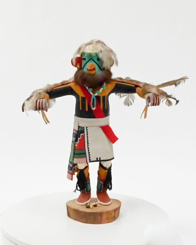Vintage Hopi Eagle Kachina doll by Larry Poleanla, Oraibi