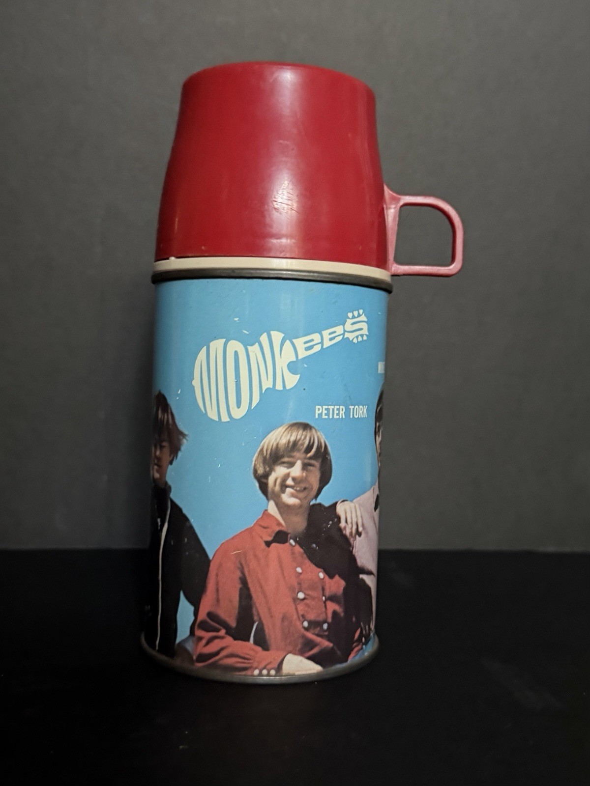 Vintage 1967 The Monkees Metal Thermos