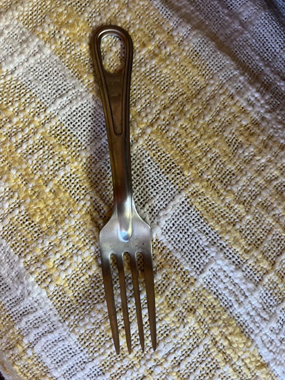 ORIGINAL WWII US ARMY MESS KIT FORK UTENSIL Silco Stainless ORIGINAL WWII US ARMY MESS KIT FORK UTENSIL Silco Stainless