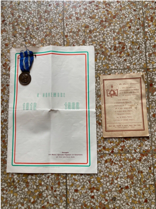 RARE ANTIQUE LOT fiftieth anniversary of Vittorio Veneto : 1st WW - Italy 