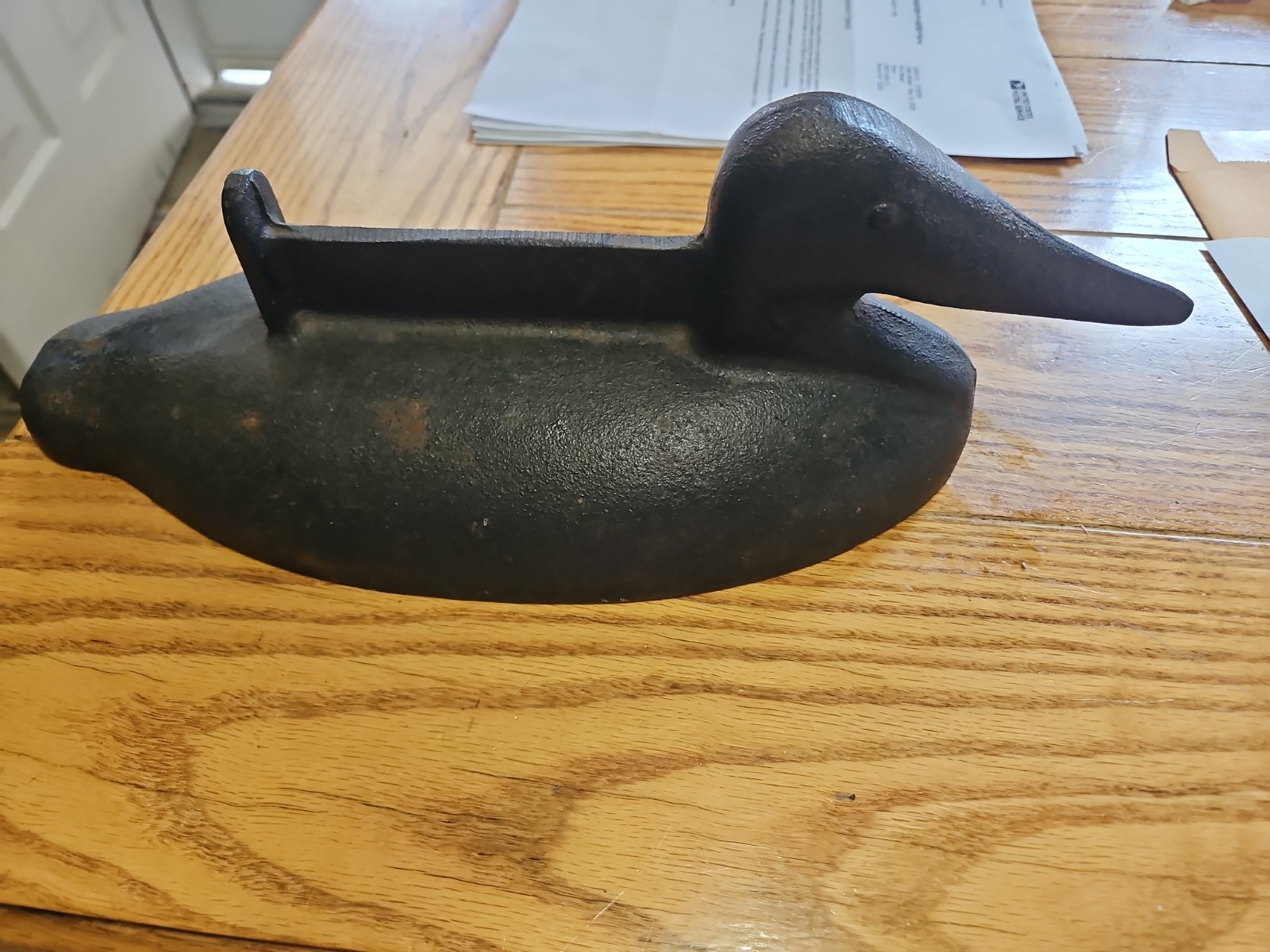 Antique Cast Iron Long Bill Duck Boot Scrapper 
