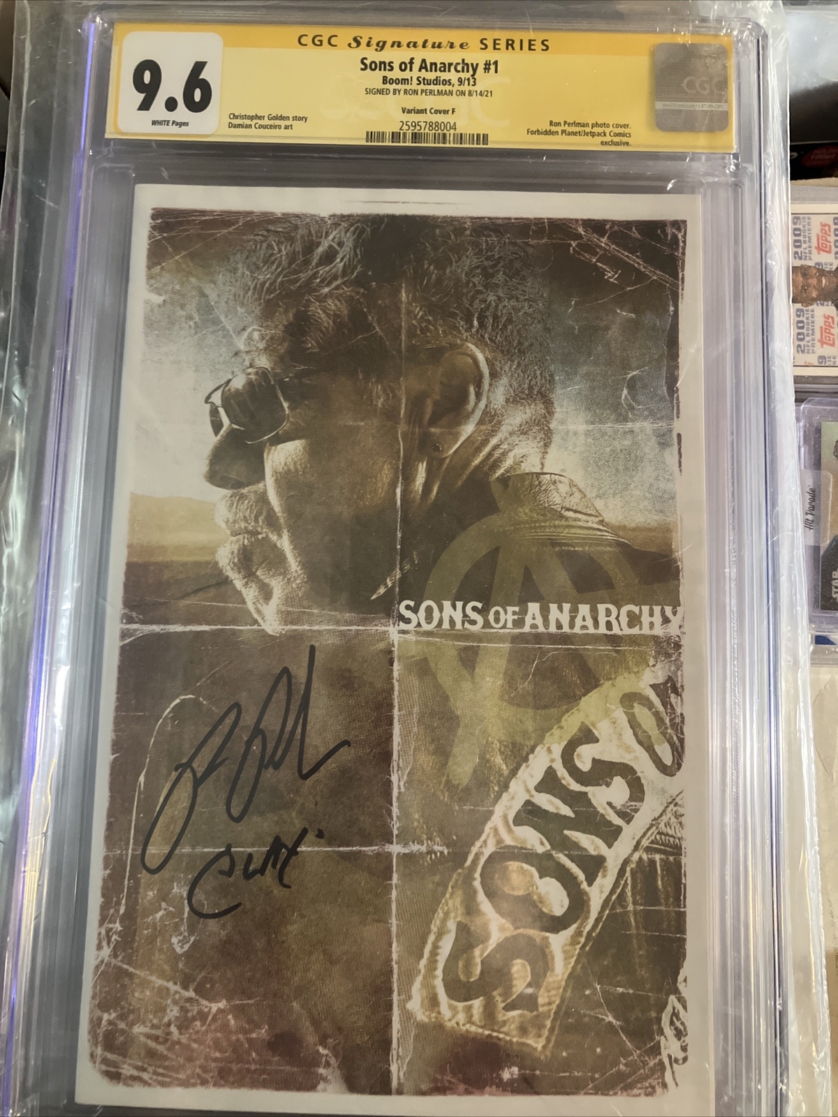 Sons of Anarchy #1 photo variant CGC 9.6 SS Signed by Ron Perlman w/ \