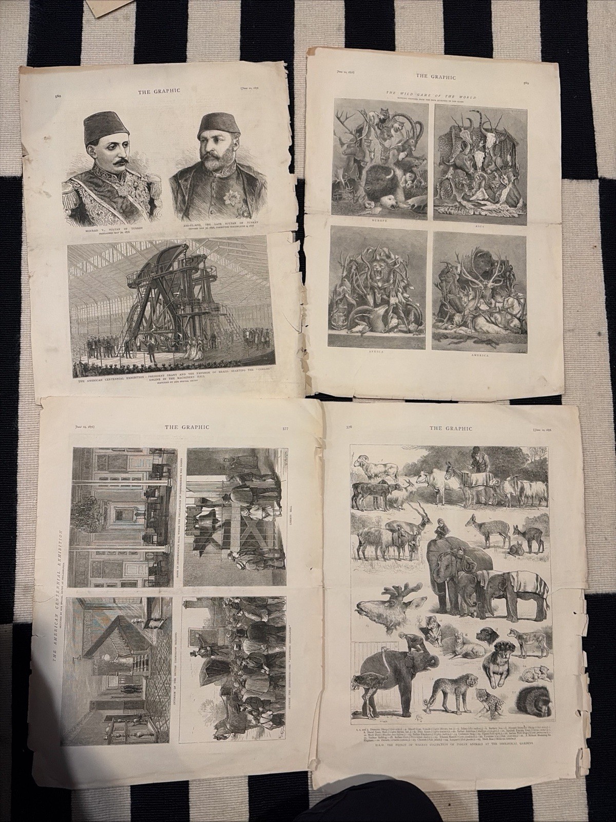 7/01/1876 HARPERS WEEKLY FULL 4 PAGES