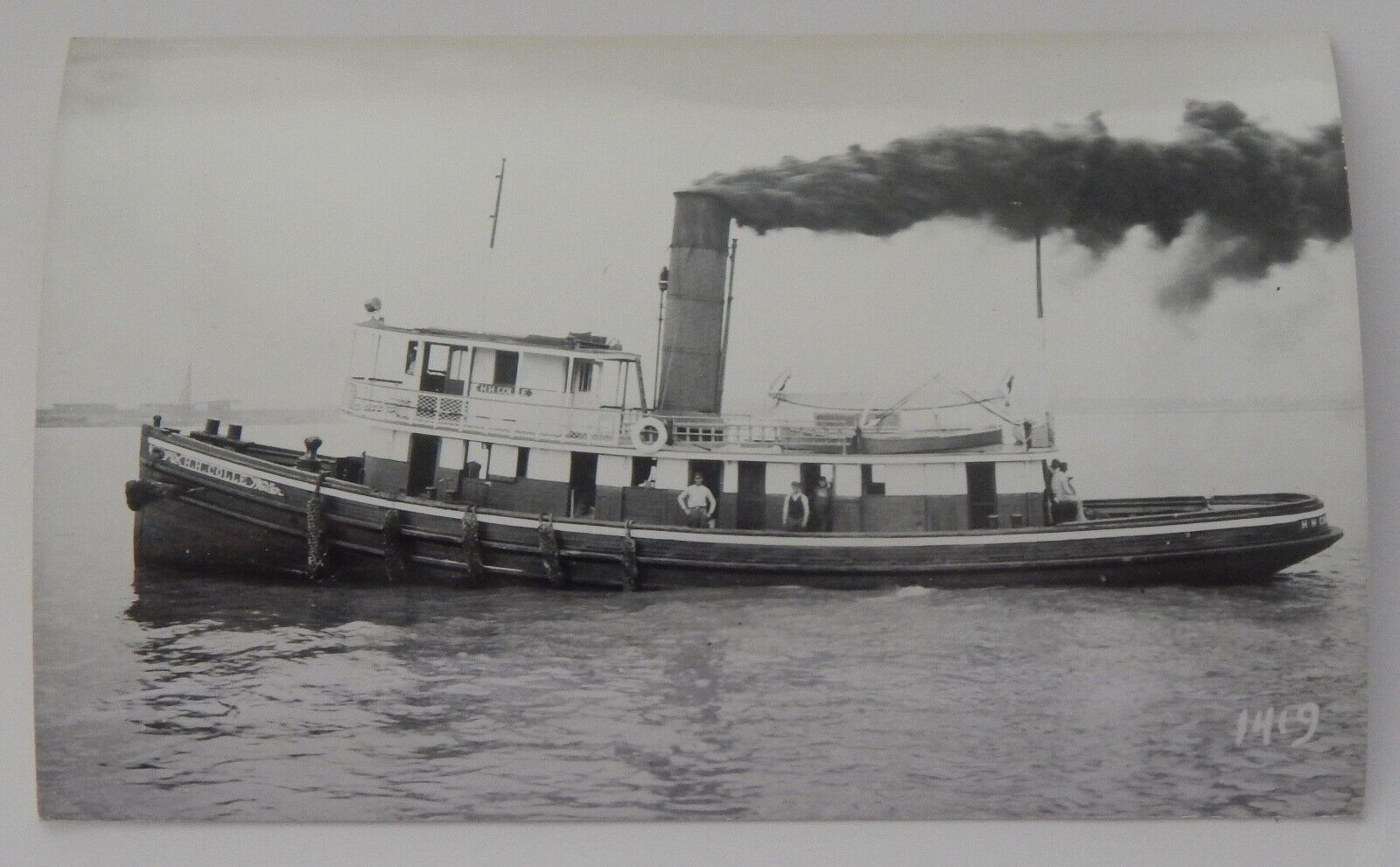 Steamship Steamer H.H. COLLE real photo postcard RPPC
