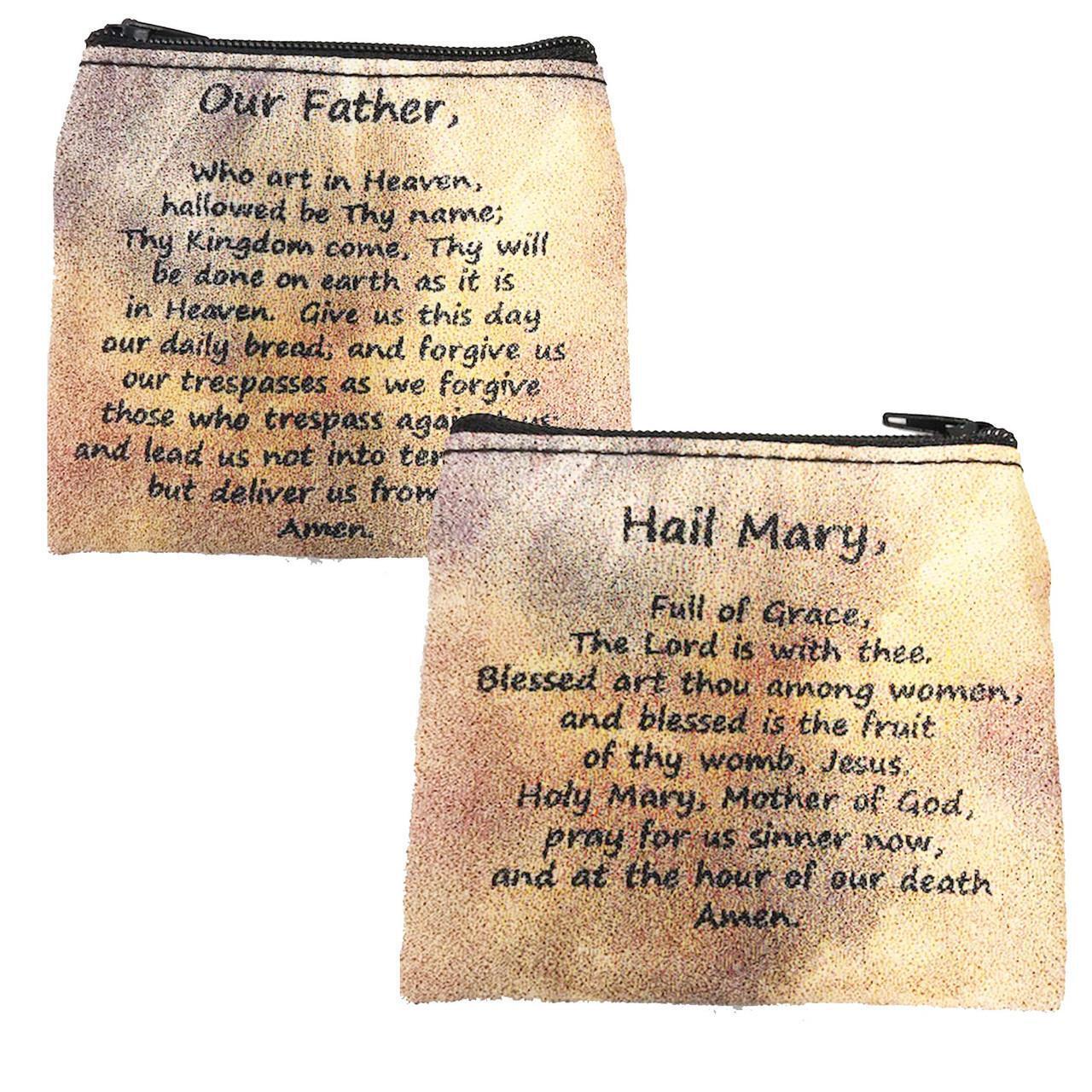 Hail Mary & Lord\'S Pray Pouch Dimension 3 X 3.5 in