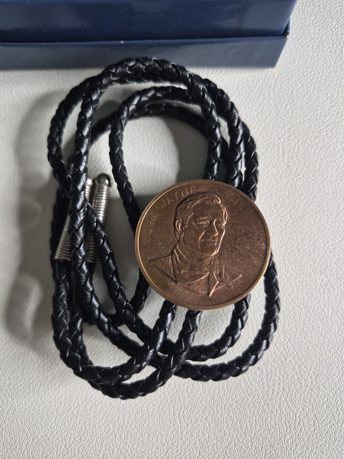 Vtg John Wayne Bolo Tie Cowboy Western