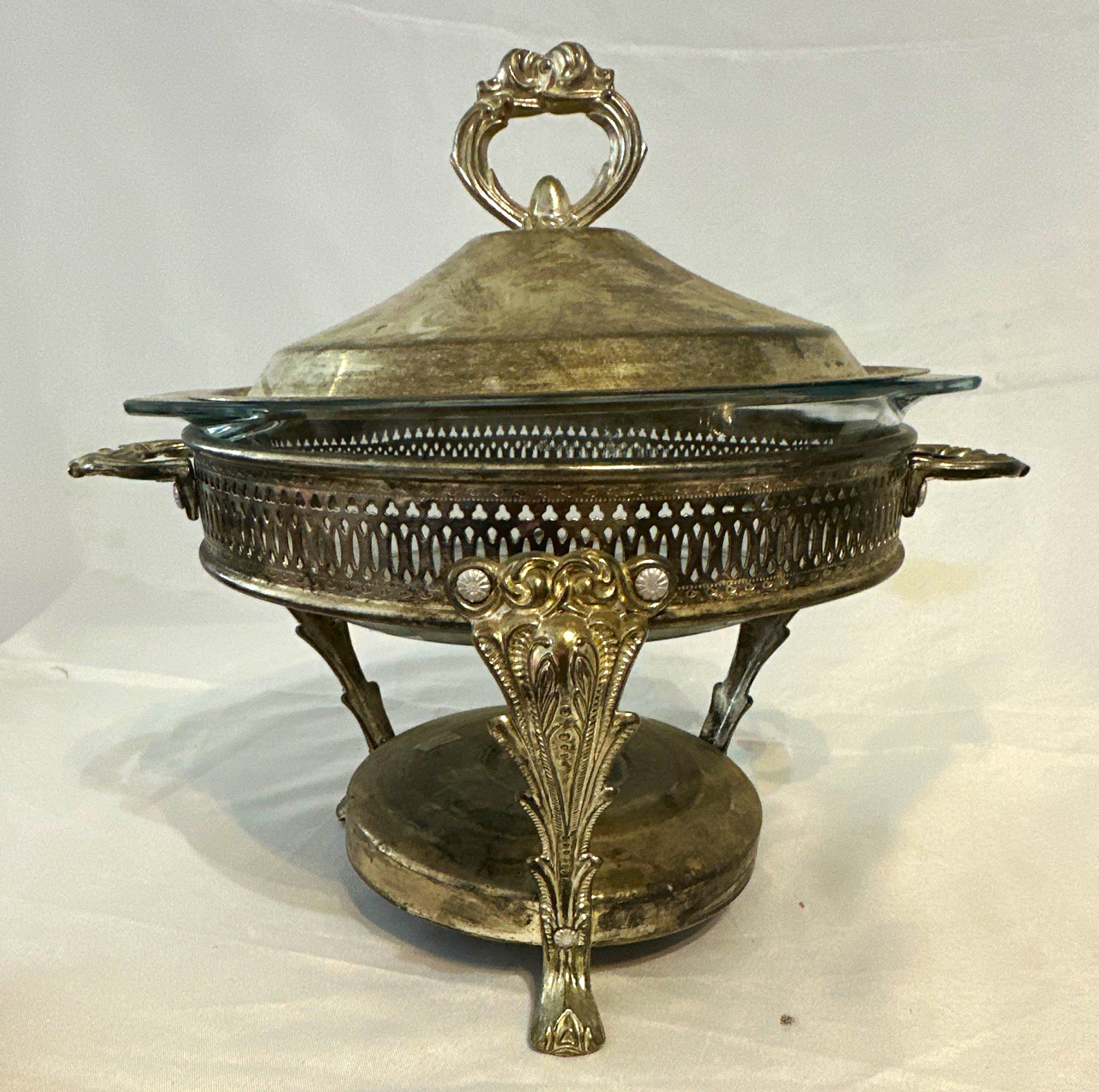 Mappin & Webb Silver Plate Covered Serving Dish Bowl with Handles