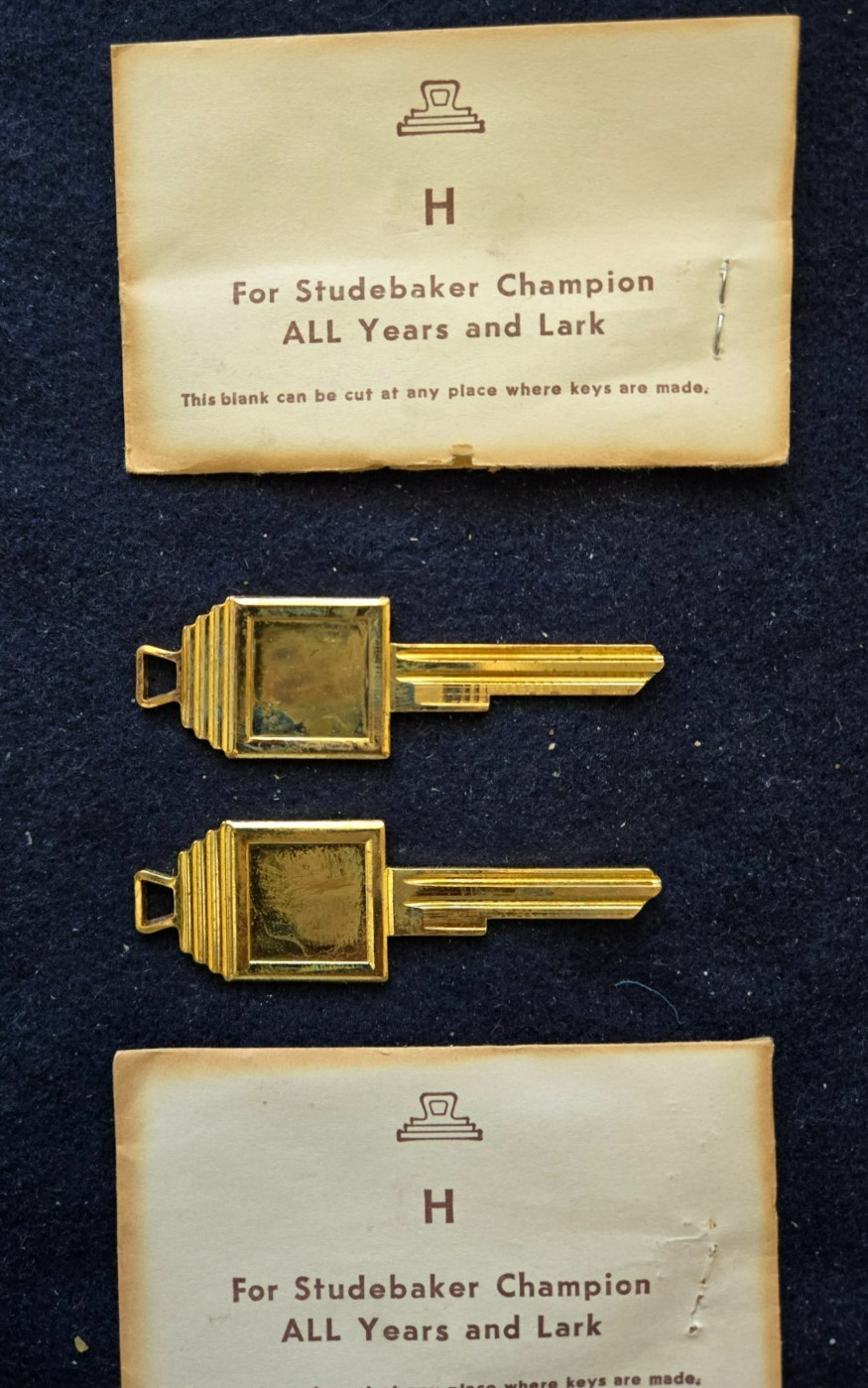 1939-1963 Studebaker Ignition or Door Blank Lark Champion Key Uncut Made in USA