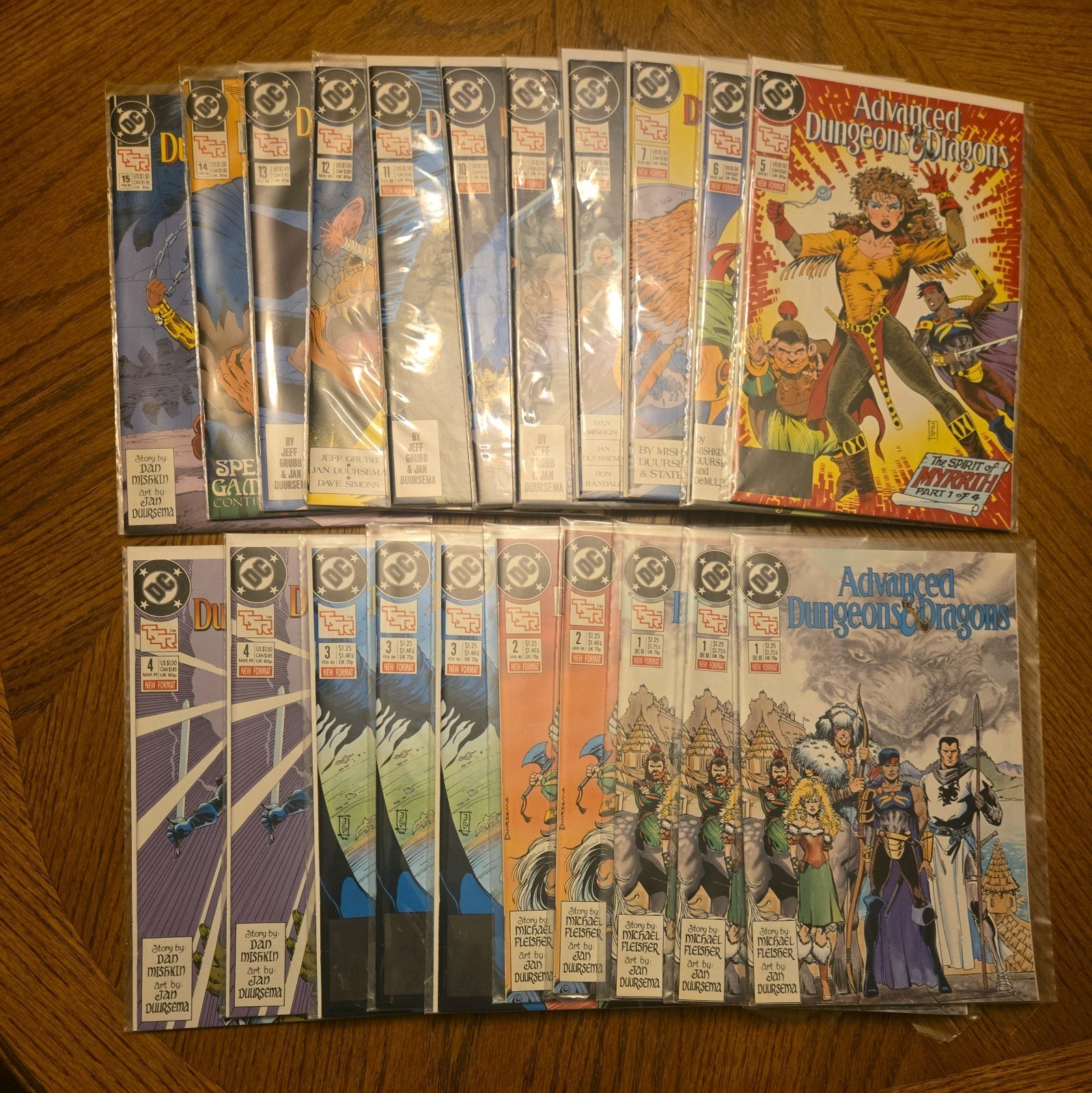 Advanced Dungeons & Dragons 3x #1, 2x #2, 3x #3, 2x #4, 1x 5-15. DC Comics 88-91 Advanced Dungeons & Dragons 3x #1, 2x #2, 3x #3, 2x #4, 1x 5-15. DC Comics 88-91