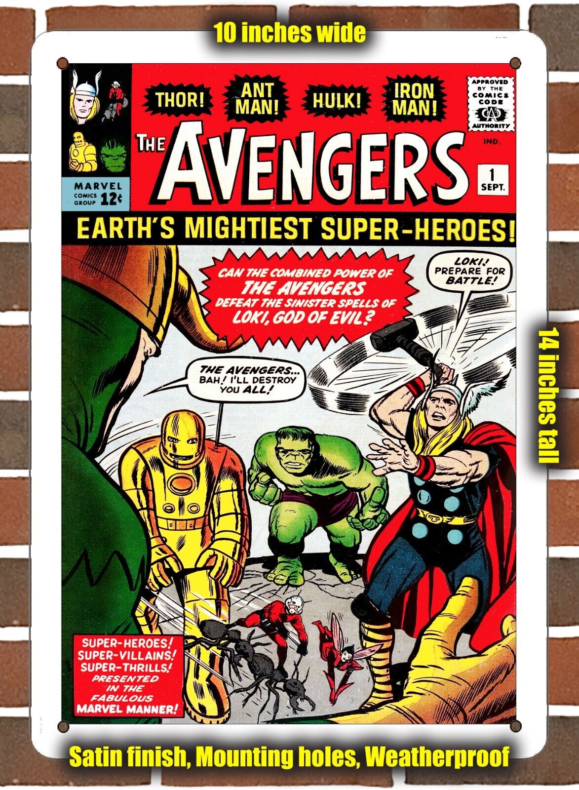 We'll Make You ANY Comic Book Cover as a 10x14 inch Metal Sign