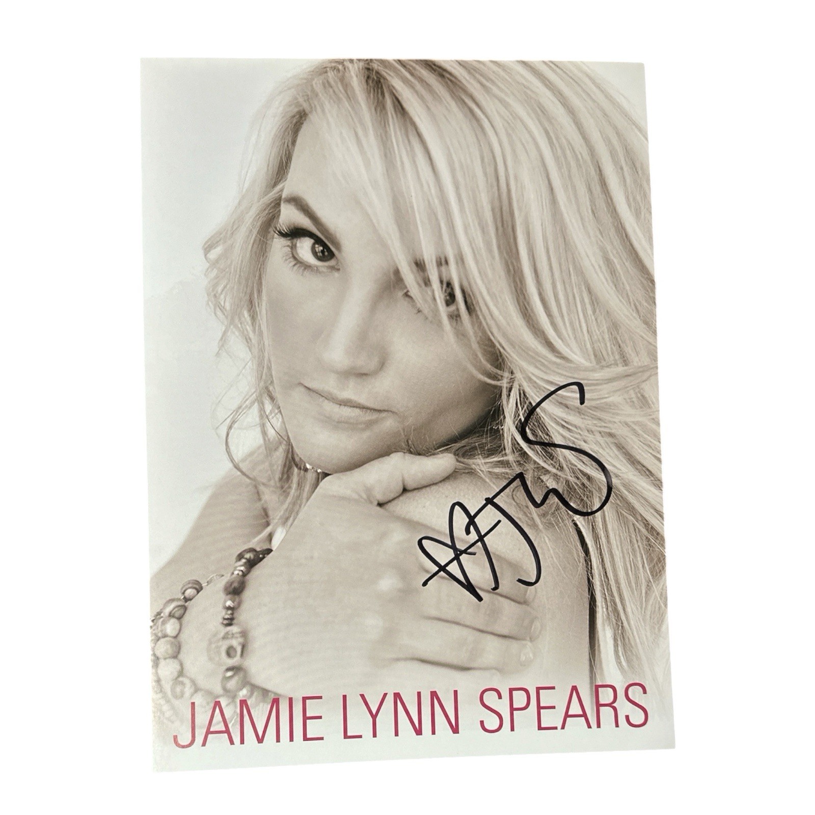 Jamie Lynn Spears Autograph 8.5x11 Photo “Zoey 101” TV Star Signed In Person