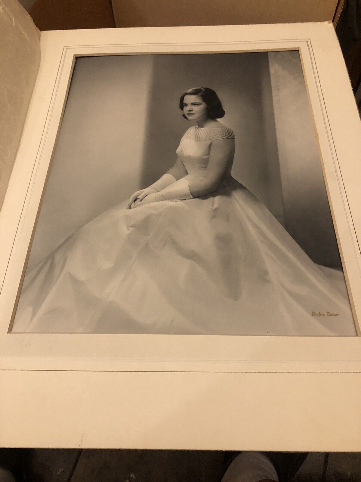 1950 Original Bradford Bachrach Photo Wedding Portrait
