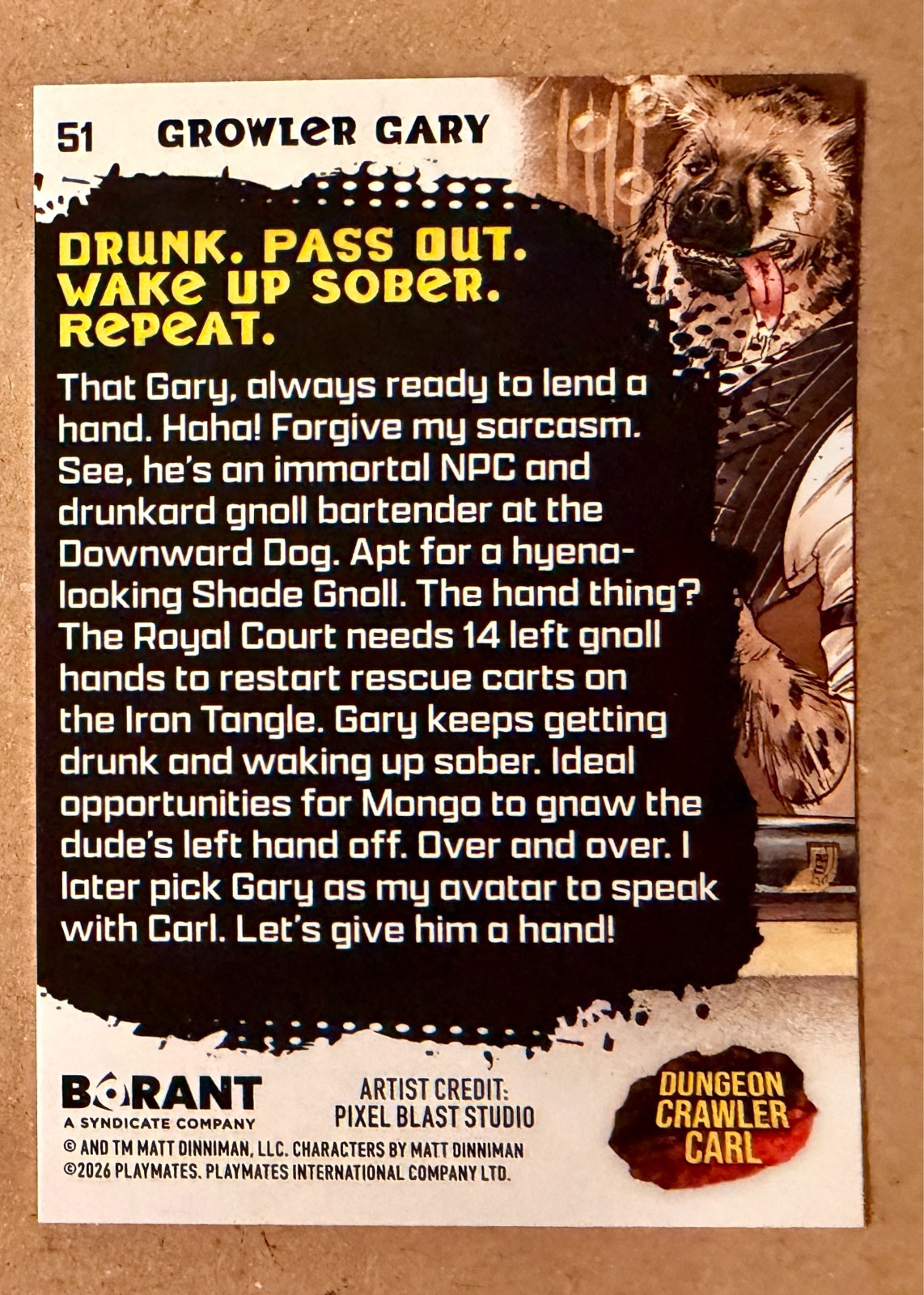 Dungeon Crawler Carl Series 1 Trading Cards #051-058 NPCs – Pick Your Card
