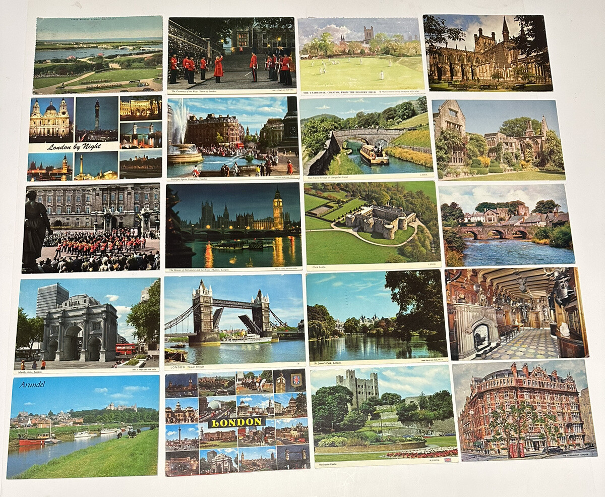 Postcard Lot of 75 UK ENGLAND  VINTAGE Travel Souvenir View Post Card RARE #BAV