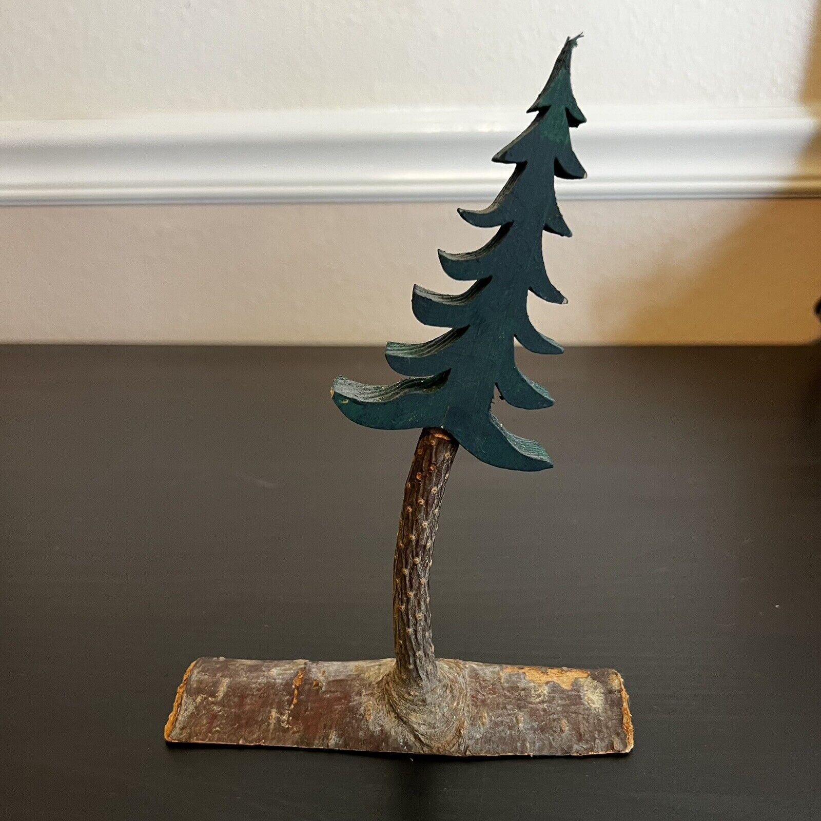 Vintage Hand Carved Alpine Tree Christmas (Dr Seuss Like) Nature Forest