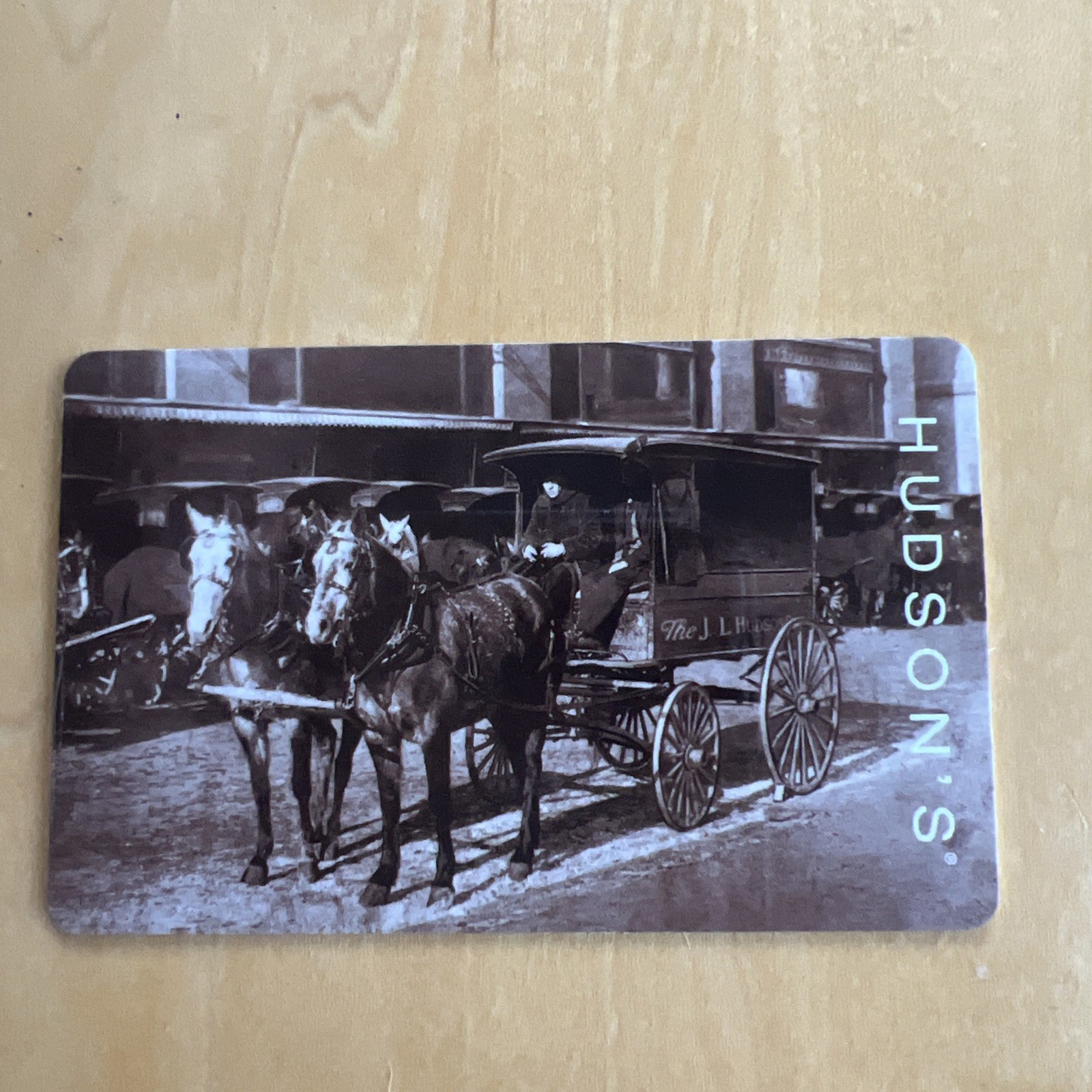 Vintage Hudson’s Department Store Gift Card Featuring Horse BuggyDated 2000 EUC
