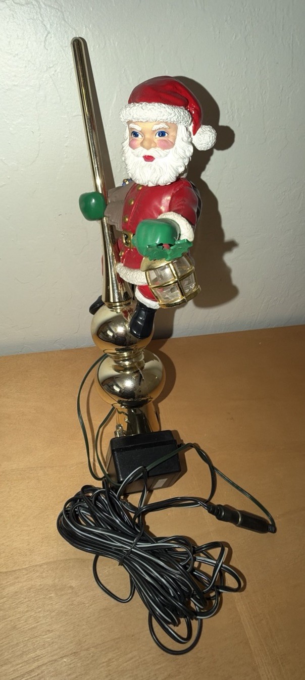 Vintage Mr. Christmas Santa’s Lighted Animated Tree Topper 1994 ~ PARTS ONLY