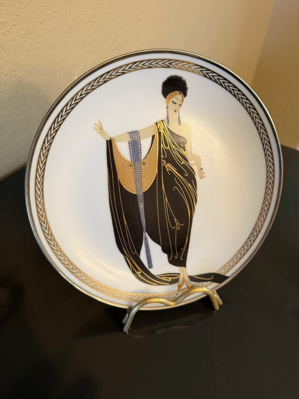 Franklin Mint House of Erte  Set of 3 Art Deco 8
