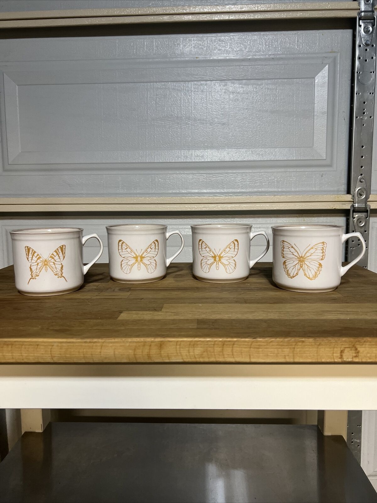 Boston Warehouse coffee mugs -Butterfly-