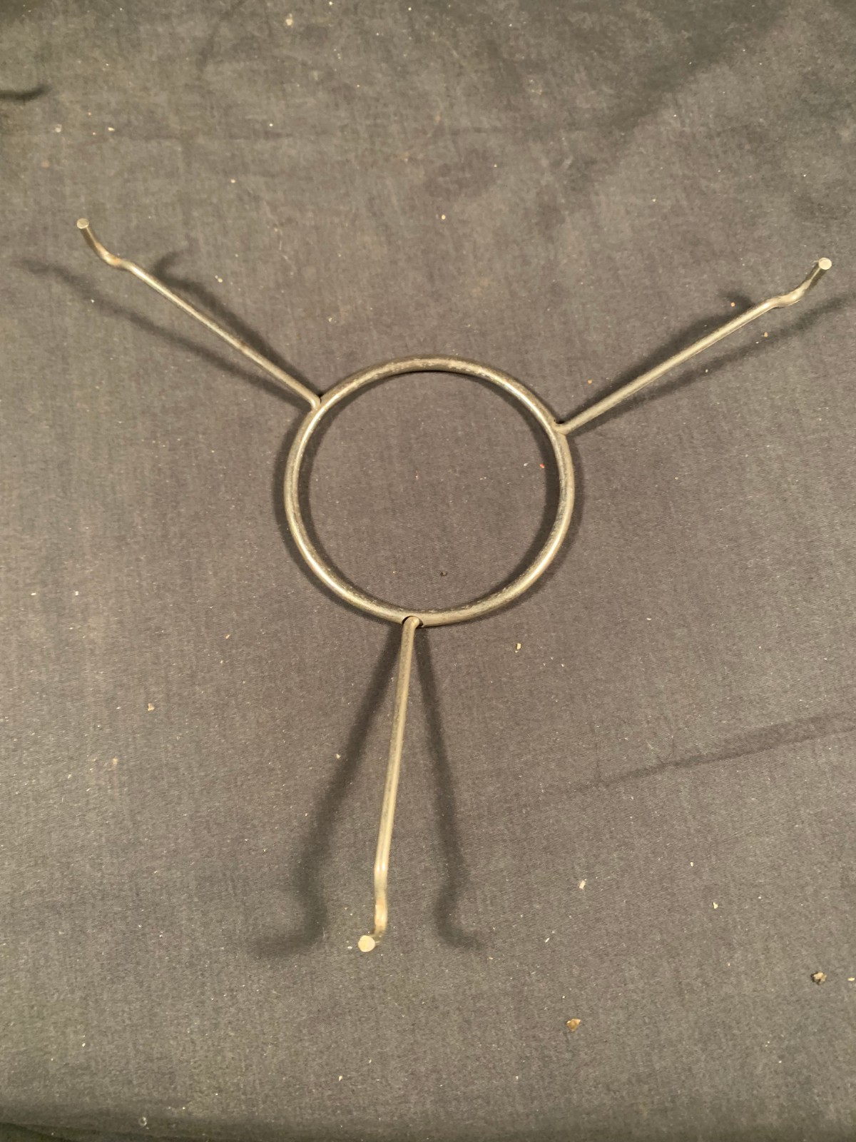 New Aladdin Nickel 10in Shade Oil Lamp TRIPOD Opening for burner 3&1/8\