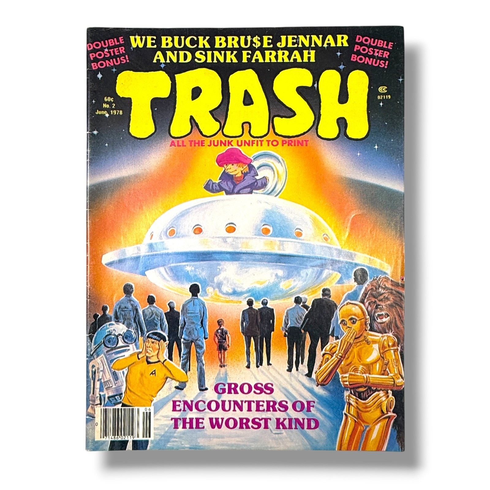 Vintage Trash Magazine Vol 1 No 2 June 1978 Star Wars Parody Bruce Jenner Poster