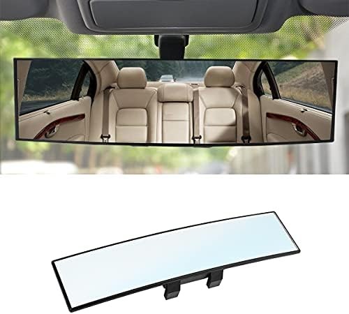 8sanlione Car Rearview Mirrors, Shock Resistant Interior Clip-on Panoramic