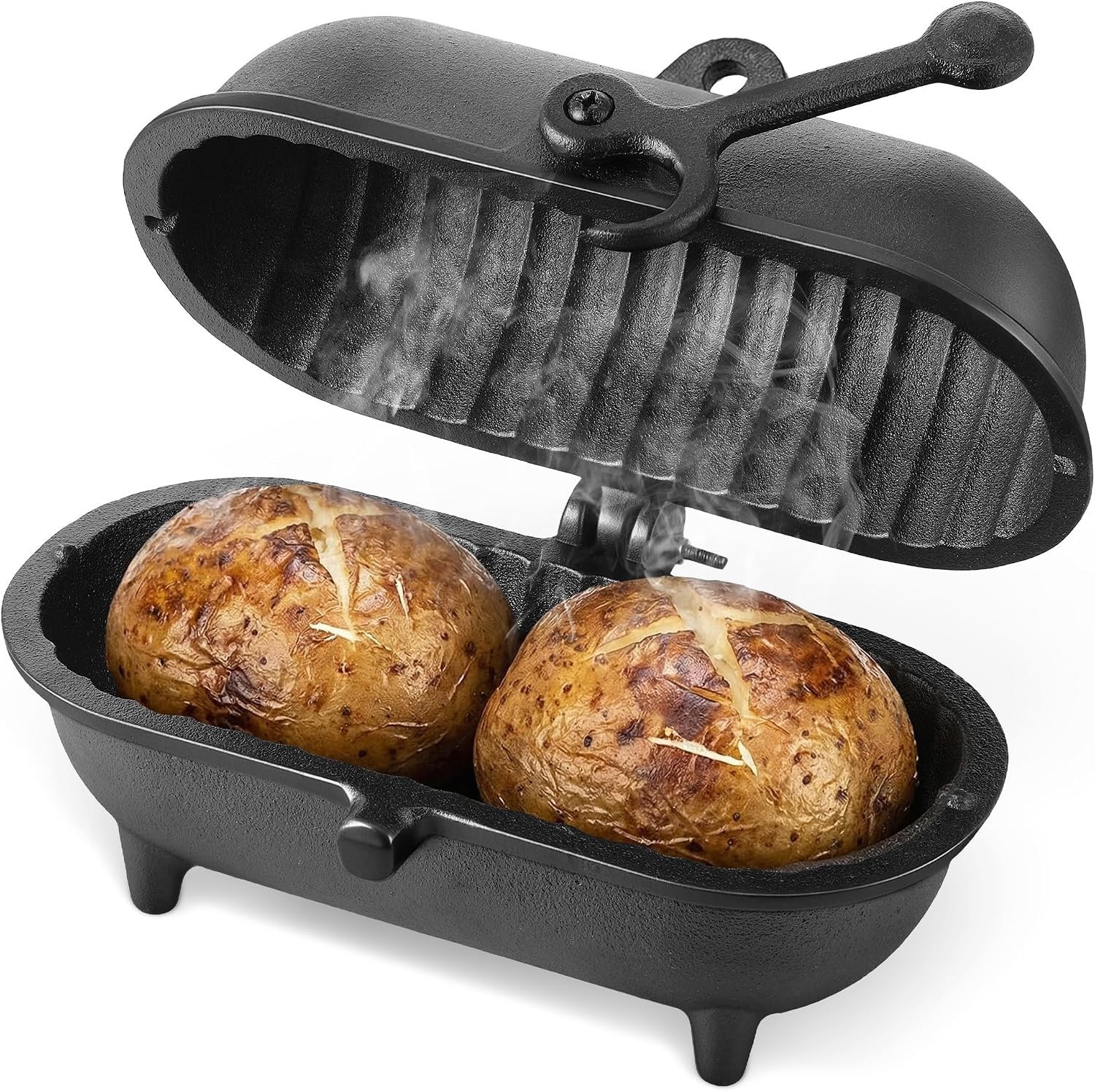 Cast Iron Baked Potato Cooker Latch Cast Iron Potato Roaster Wood Burners Cast Iron Baked Potato Cooker Latch Cast Iron Potato Roaster Wood Burners