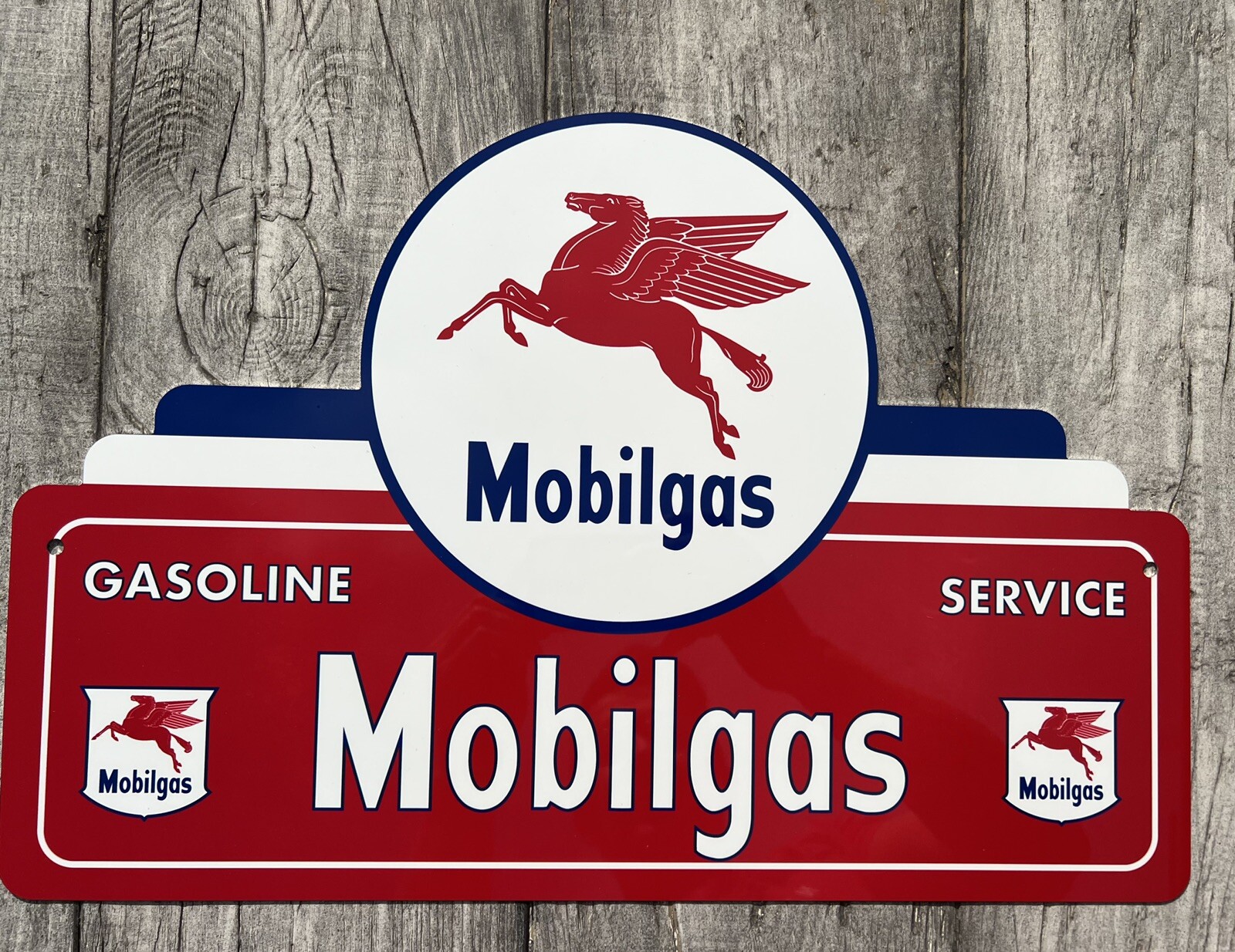 18 Inch Mobilgas Gasoline Minute Man Service Vintage Style Die Cut Sign 18 Inch Mobilgas Gasoline Minute Man Service Vintage Style Die Cut Sign