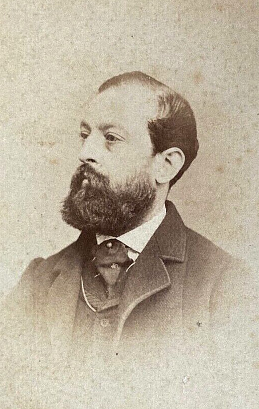MAN with BEARD in BERLIN GERMANY CDV PHOTOS c1866