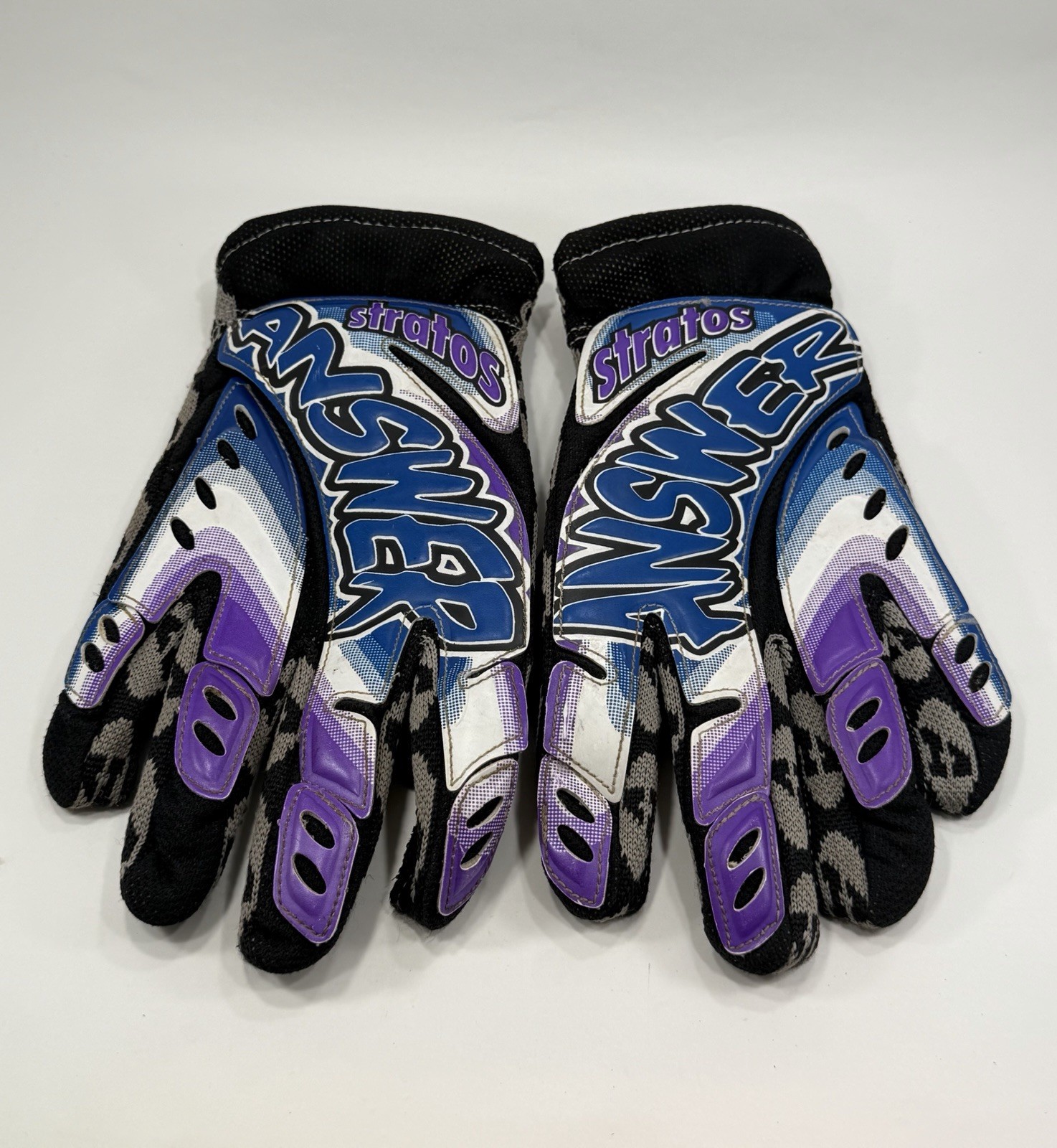 Vintage 90's Answer Racing Stratus Gloves Motocross BMX MTB Adult XX Large Pair