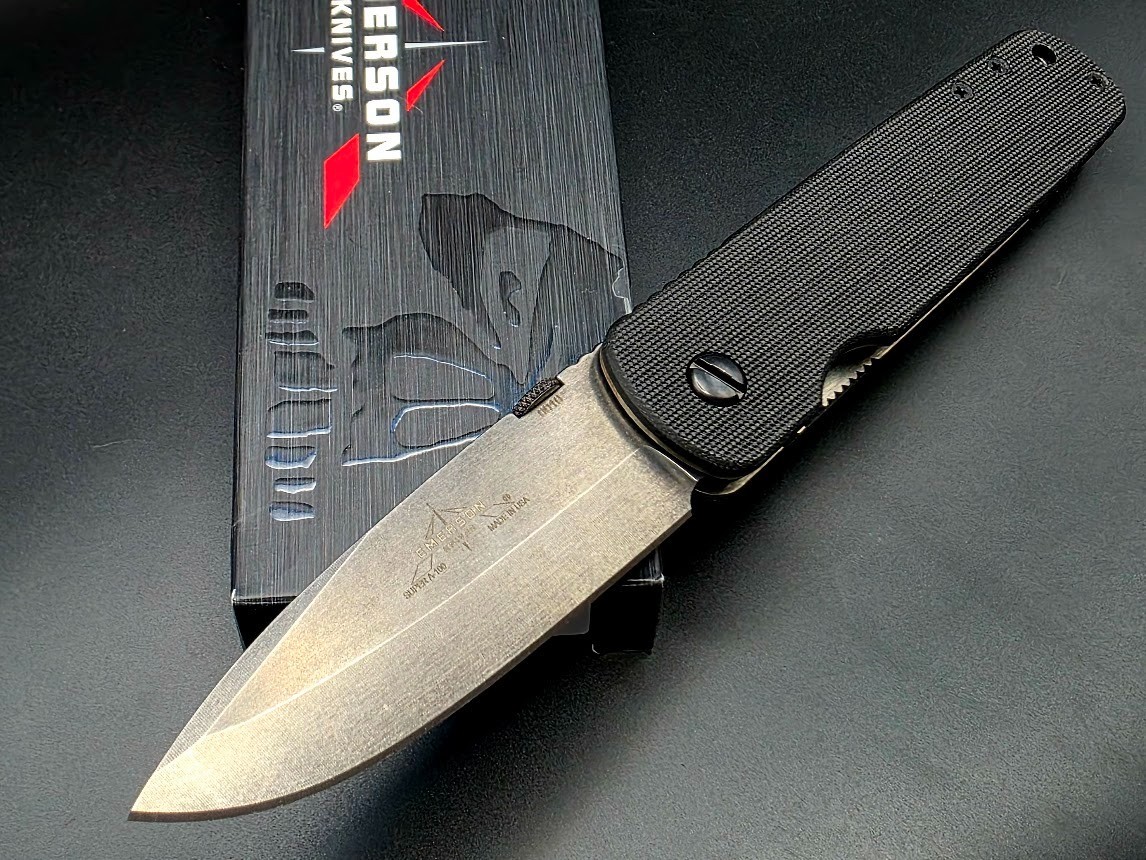 HARD TO FIND Emerson Knives Super A-100 TF Low Serial #0010 +Monster Thumb disk