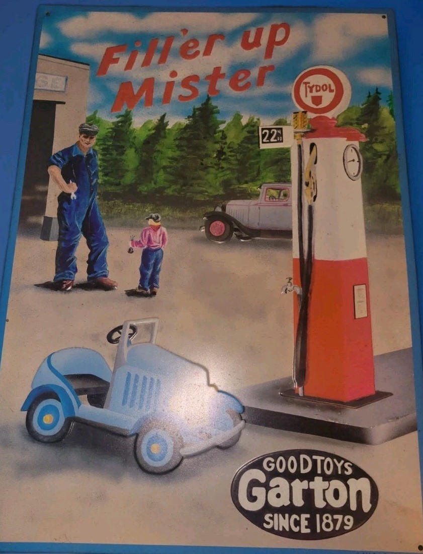 1991 Vintage Metal Advertising Sign - Made In USA- Excellent Condition