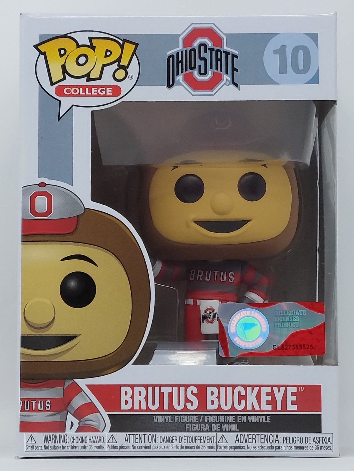Funko POP College - Brutus Buckeye #10 Ohio State University NCAA DAMAGED BOX