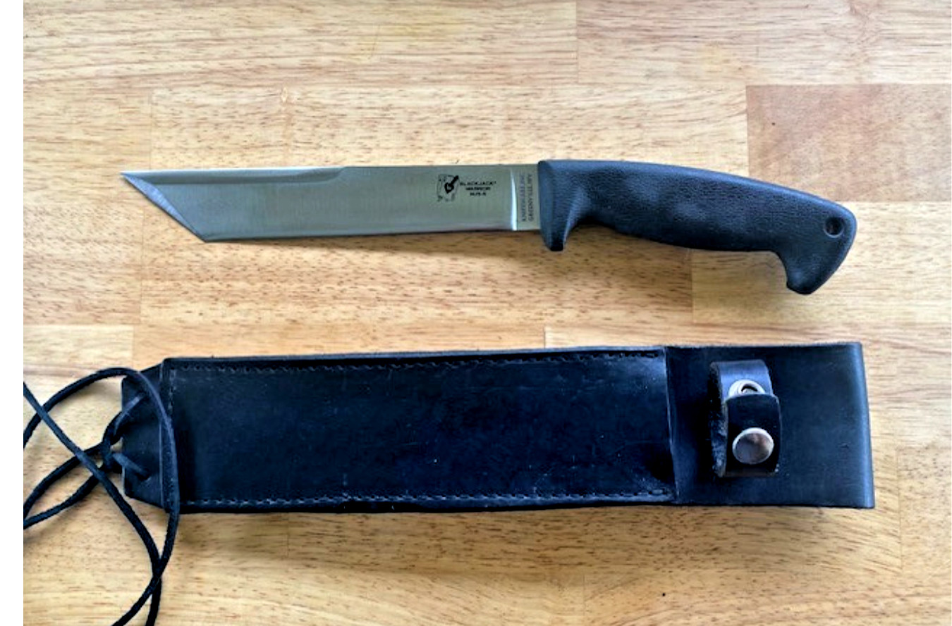 Blackjack Warrior Tanto – Greenville, WV – Fixed Blade with Sheath – Collectible