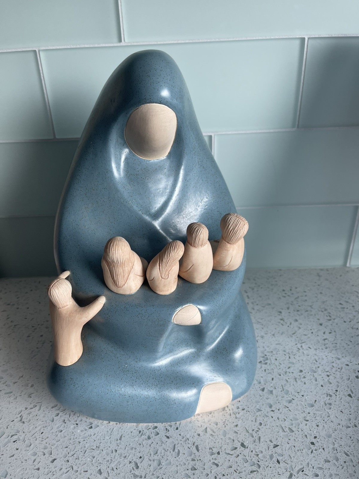 Jack Black Navajo Pottery Mother & Children “Room For One More” Sculpture 1991