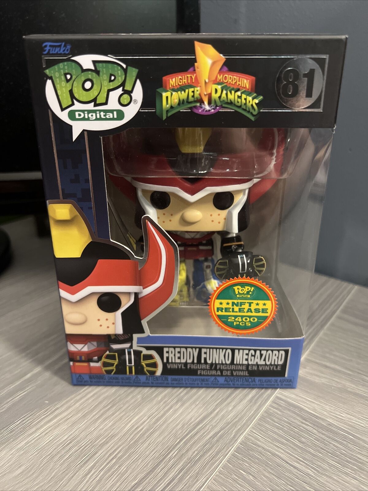Funko Pop Power Rangers Freddy Funko Megazord #81 LE 2400 With Protector Minty