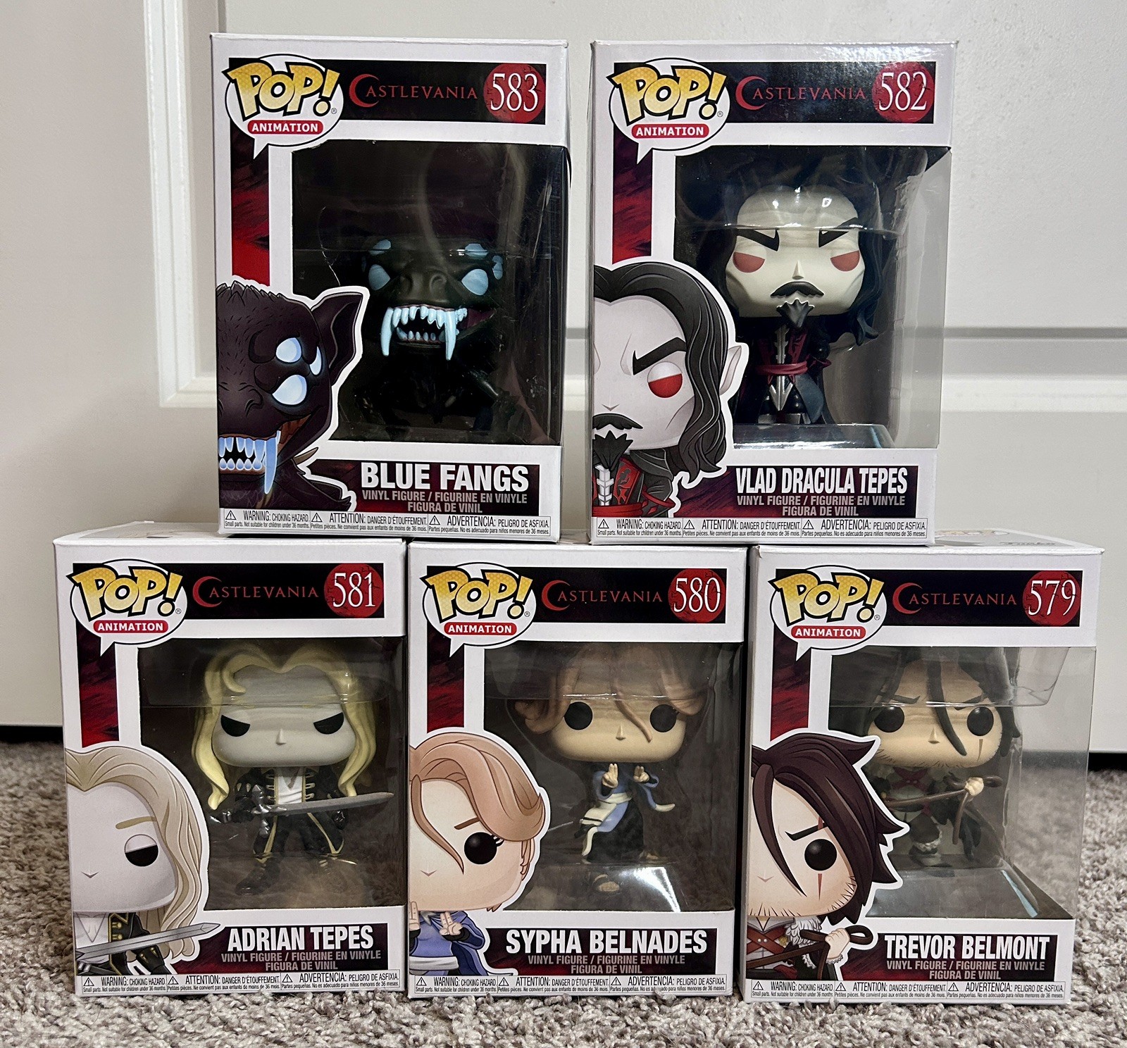 Funko Pop Castlevania Netflix 5 Figure Set #579-583 - IN BOX