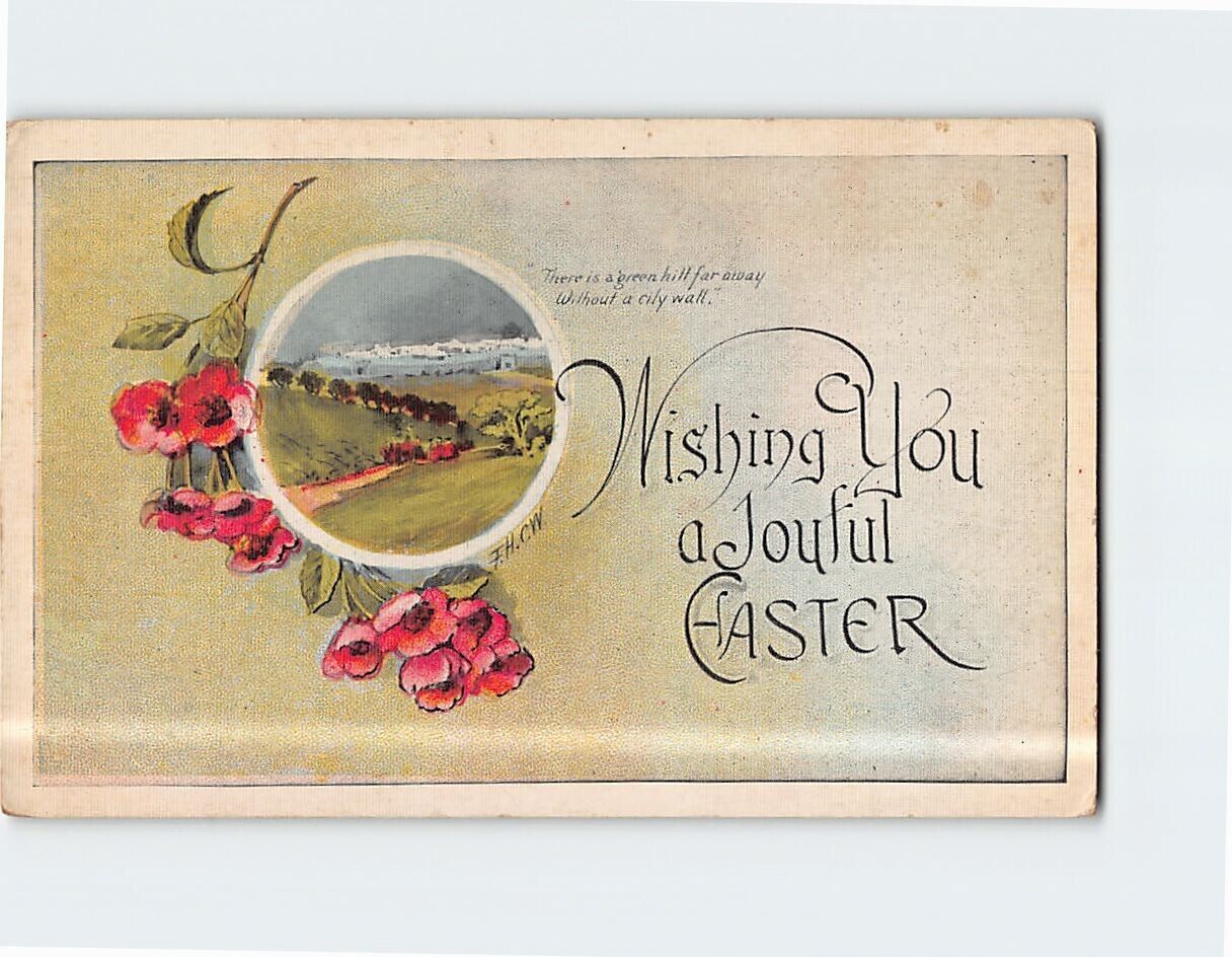 Postcard Wishing You a Joyful Easter Card