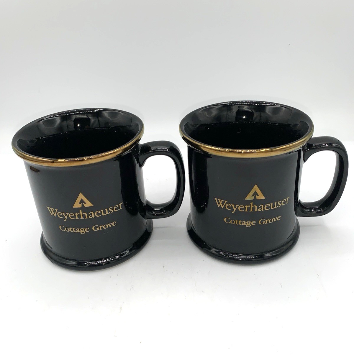 2 Weyerhaeuser Cottage Grove Oregon Coffee Mugs Cups 14 oz Galaxy Collection VIP