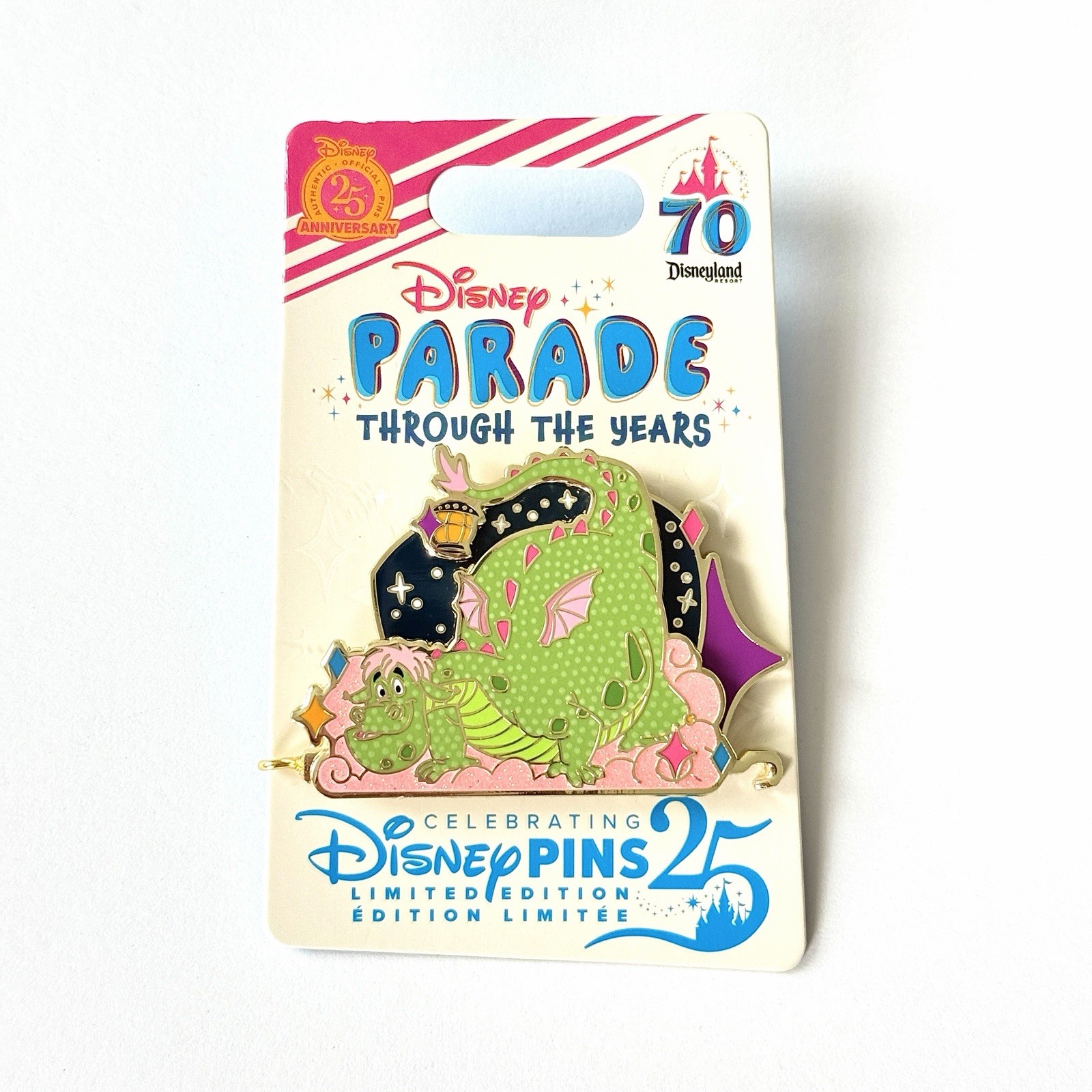 Disneyland 2025 Elliot Pete’s Dragon 70th Parade Through The Years LE 2000 Pin