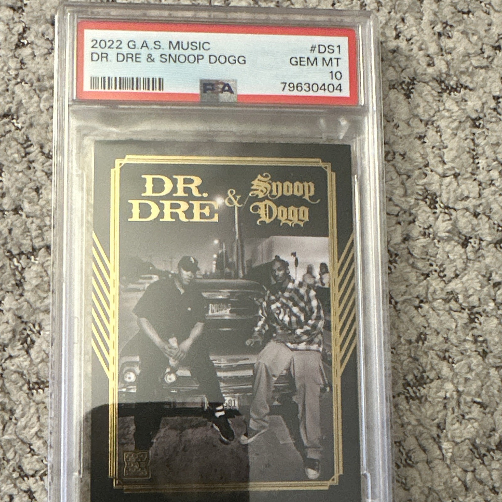 G.A.S. Trading Cards 2022 G.A.S. Music DS-1 Dr. Dre & Snoop Dogg PSA 10
