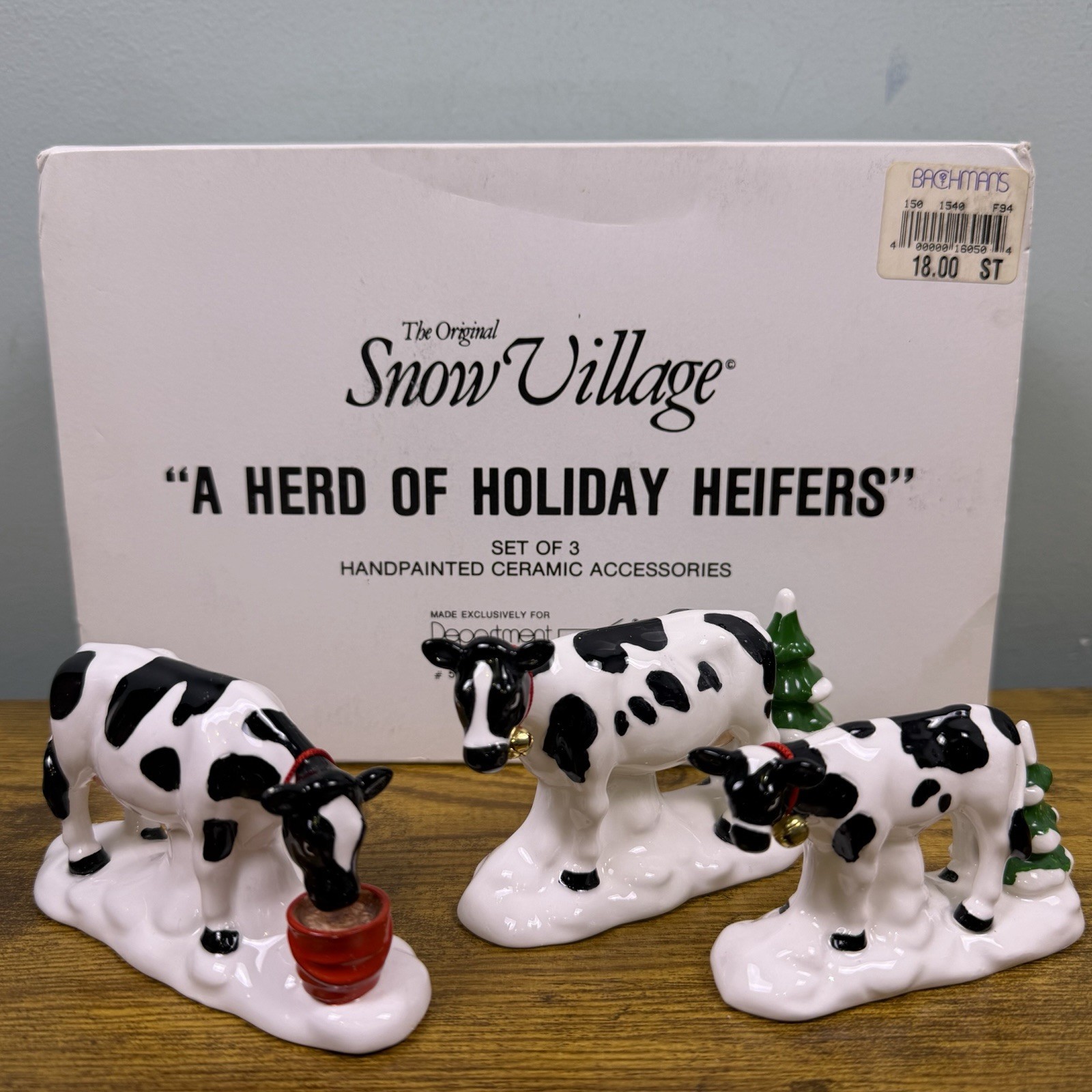 Department 56 Original Snow Village Snowball Fort 5413-3 Set Of 3 With Box