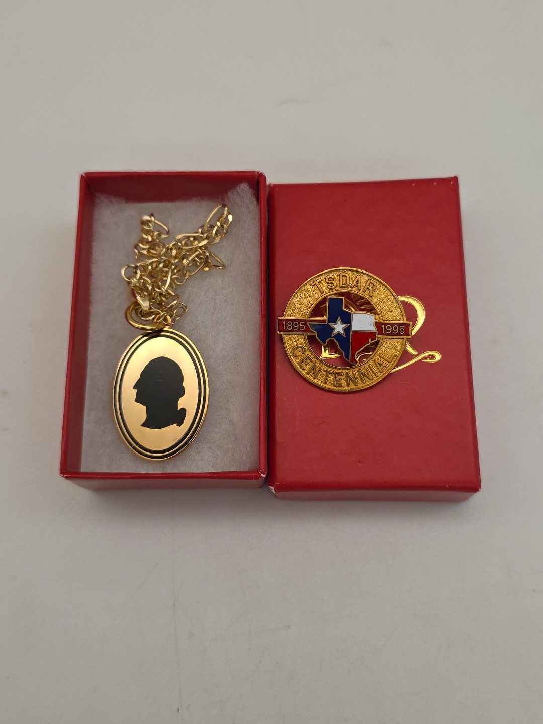 Daughters Of The American Revolution George Washington Charm TSDAR TEXAS PINS