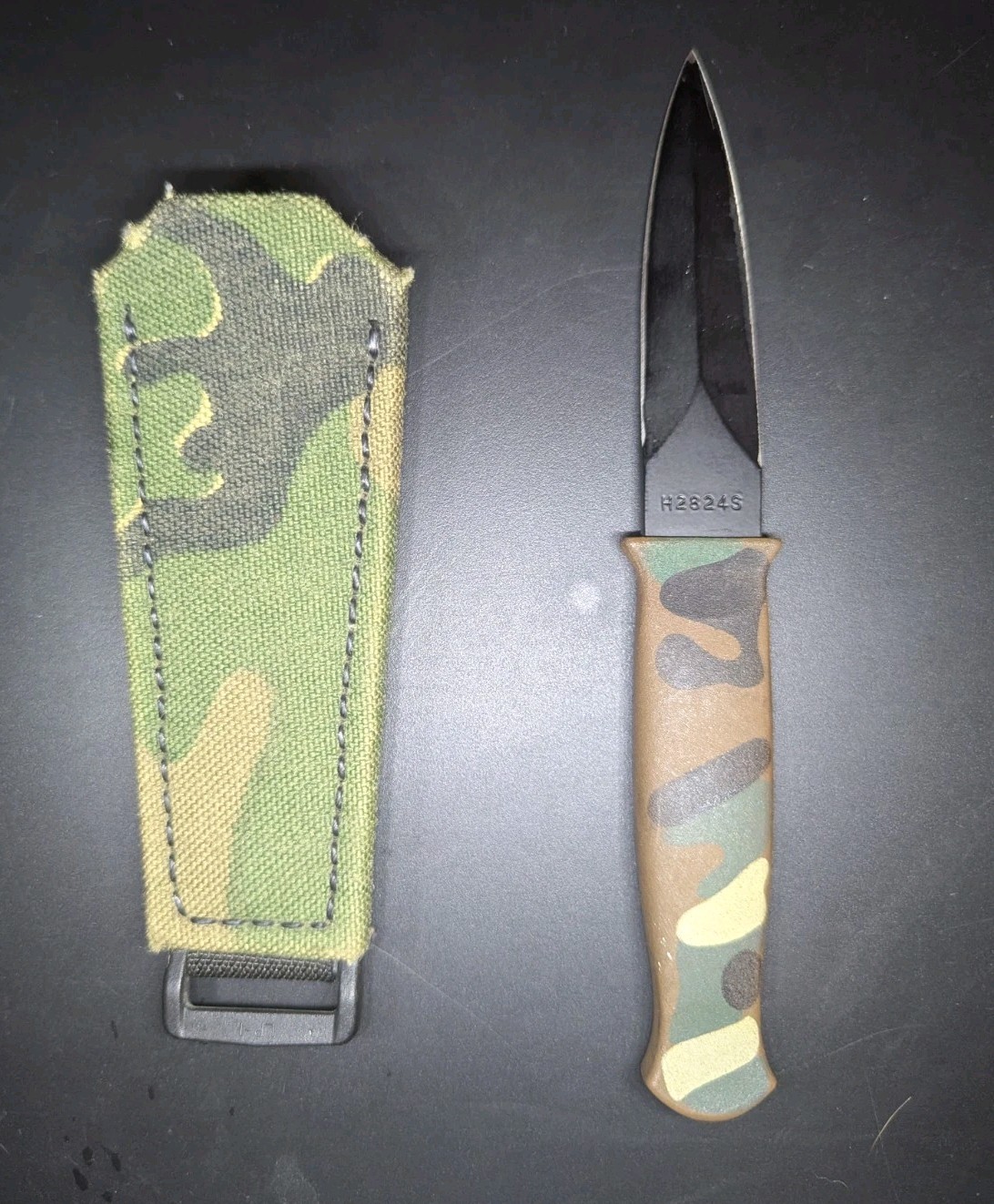 Gerber Guardian Camo Boot Knife With Sheath (Old Military Veteran Issued) Gerber Guardian Camo Boot Knife With Sheath (Old Military Veteran Issued)