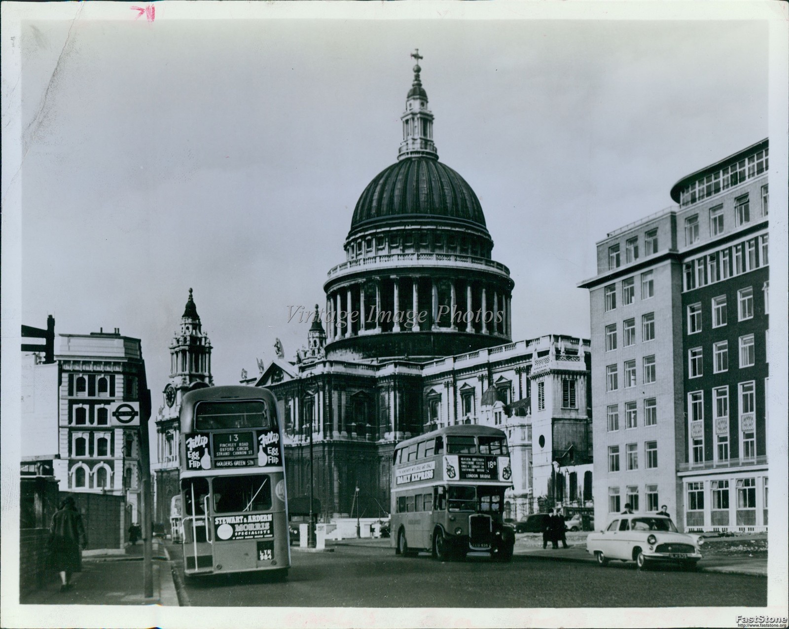 1965 St Pauls Cathedral London Winston Churchill Funeral Vintage Photo 8x10