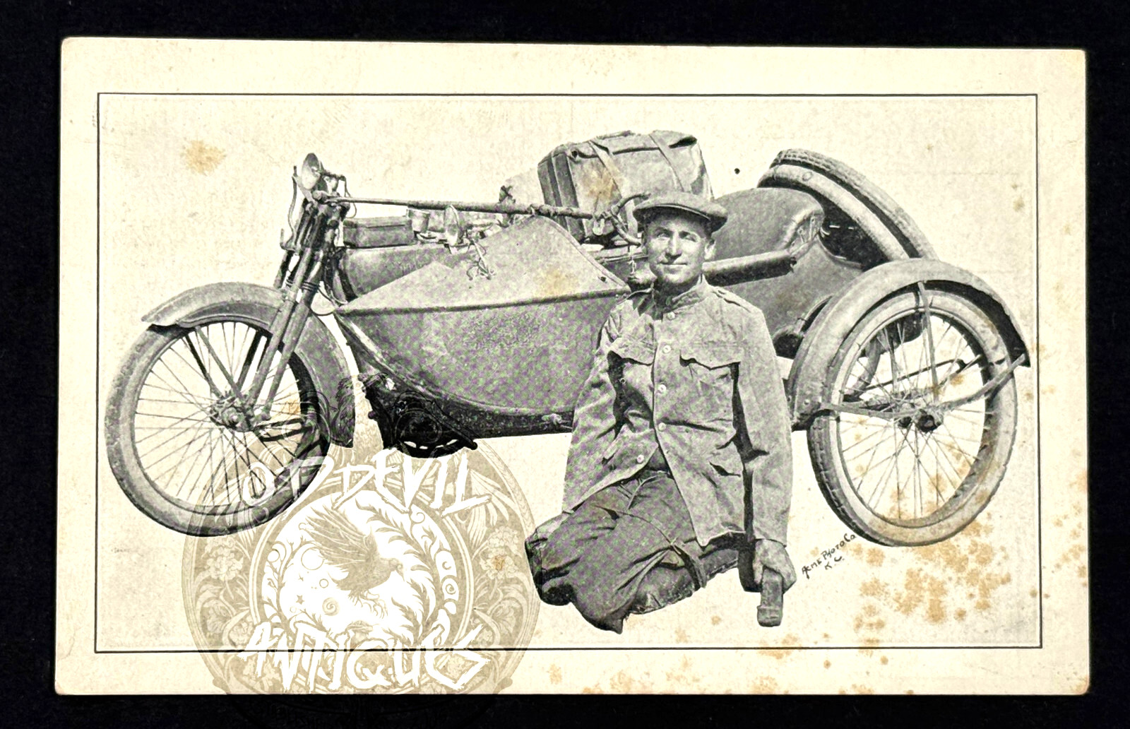 10s Richard E New LEGLESS motorcycle circus carnival sideshow postcard 10s Richard E New LEGLESS motorcycle circus carnival sideshow postcard