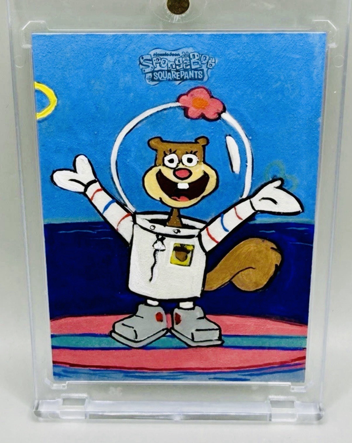 Sandy Cheeks 2025 Topps SpongeBob 25th Phillip Trujillo 1/1 Sketch Auto Card