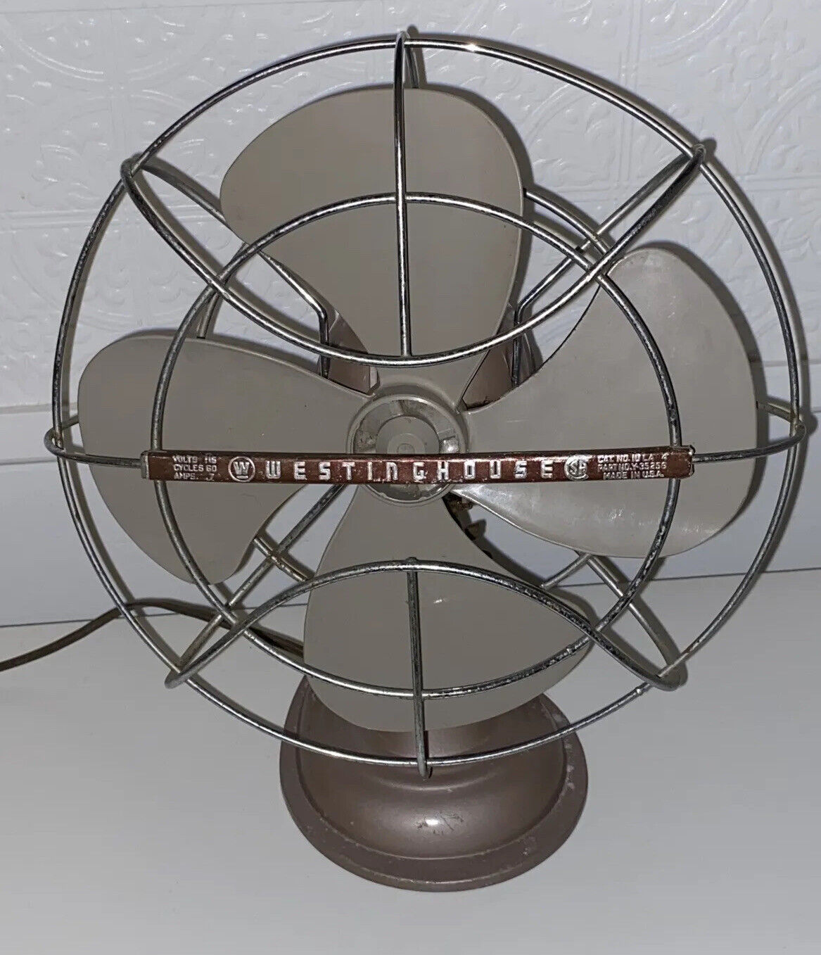 Vintage Westinghouse 10-LA4 #35256 Fan 10