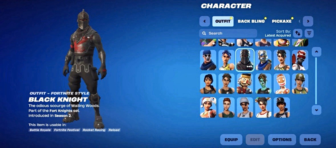 OG black night account