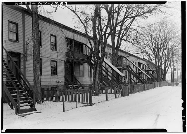 Tenant Houses,Cottage Row,Schenectady,Schenectady County,NY,New York,HABS